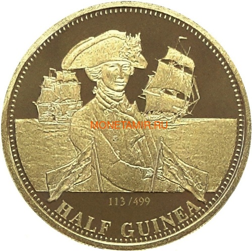 -- 0,5  2008   (Tristan da Cunha half guinea 2008 Lord Nelson Ship Gold Proof)..K0,275G ()