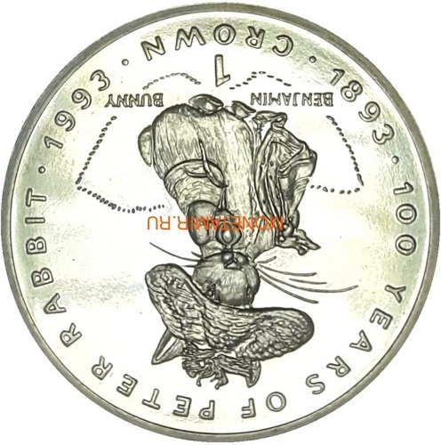  1  1993    100     (Gibraltar 1Cr 1993 Benjamin Banny 100 Years of Peter Rabbit C-N)..000016219032/68 ()