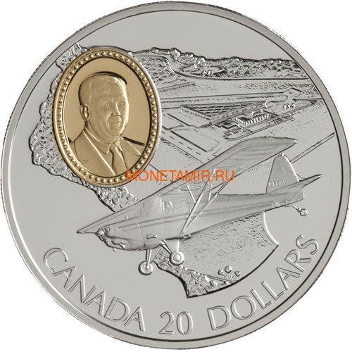  20  1995  80   ()   (Canada 20$ 1995 Fleet 80 Canuck J. Omer (Bob) Noury Aviation Series 1oz Silver Coin)..68 ()