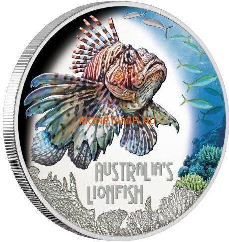  1  2019      (Tuvalu 1$ 2019 Deadly and Dangerous LionFish 1Oz Silver Coin)..92 ()