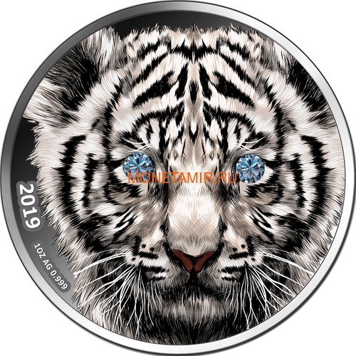  1000  2019   (Cameroon 1000 Francs 2019 Diamond Black Panther 1Oz Silver Coin)..65 ()