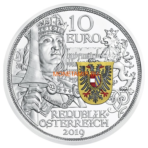 Австрия 10 евро 2019 Благородство серия Рыцарские Истории (Austria 10E 2019 Chivalry Knights’ Tales Silver Coin).Арт.65 (фото)