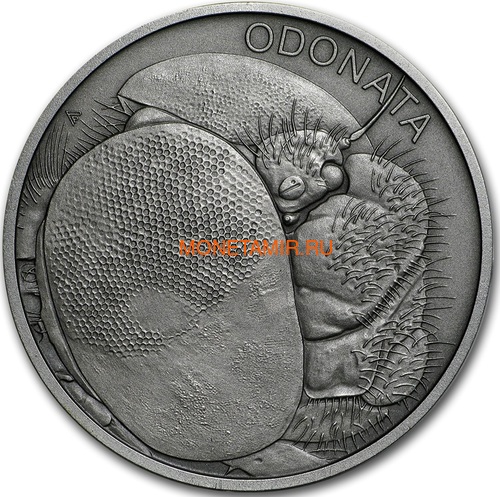 Ниуэ 1 доллар 2019 Стрекоза Животные Чемпионы (Niue 1$ 2019 Dragonfly Animal Champions 1 oz Silver Coin) Буклет.Арт.67 (фото)