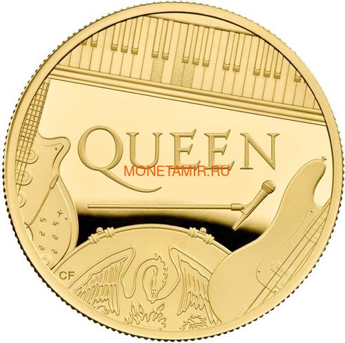 Великобритания 100 фунтов 2020 Куин Легенды Музыки (GB 100&#163; 2020 Queen Music Legends Gold Proof Coin).Арт.92E (фото)