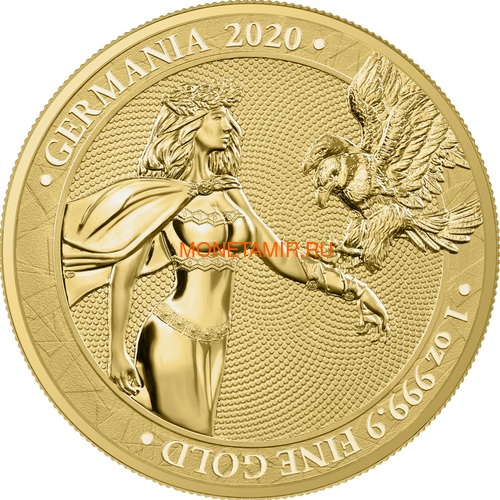 Германия 100 марок 2020 Германия Орел (Germania 100 Mark 2020 Gemania 1oz Gold Coin BU).Арт.27022019001500E/75 (фото)