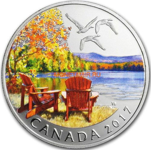  10  2017   (2017 Canada $10 Autumn's Palette 1/2 oz Silver Coin)..92 ()