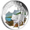 Австралия 1 доллар 2010. &quot;Празднование Австралии&quot; &quot;Тасмания&quot; &quot;Тасманский дъявол&quot;