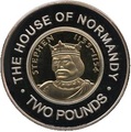 Гернси 2 фунта 2006 Стефан Нормандская династия Королевские династии Англии (Guernsey 2 pounds 2006 Stefan Norman Dynasty Royal Dynasties of England).Арт.257492/85D