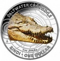 Австралия 1 доллар 2013.Австралийский Морской Крокодил - Бинди(эмаль).Арт:000283542846