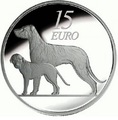 Ирландия 15 евро 2012. Ирландский волкодав . Ирландия 15 евро 2012.