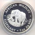Слон. Замбия 5000 квачей 2000.
