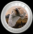 Канада 25 центов 2013. Сова