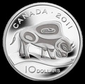 Канада 10 долларов 2011.Бизон.Арт.000189938597/60