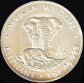 Замбия 4000 квач 1998. «Слон с детенышем» серия «Дикая Африка».Арт.000120147493