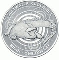 Австралия 1 доллар 2013. Австралийский Морской Крокодил – Бинди.