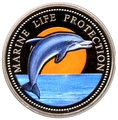 Палау 1 доллар 1998.Дельфин – Защита морской жизни.Арт.000040047748/60