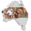 Австралия 1 доллар 2015.Паук красноспинный серия Карта Австралии.Арт.60
