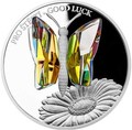 Ниуэ 5 долларов 2016 Бабочка на удачу – Кристаллы на монетах (Niue 5$ 2016 Good Luck Butterfly Czech Crystal Coins).Арт.001257451821/60