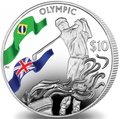 Британские Виргинские Острова 10 долларов 2016.Гольф – Олимпийские Игры в Бразилии.Арт.60