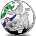 Британские Виргинские Острова 10 долларов 2016.Регби – Олимпийский Игры в Бразилии.Арт.60
