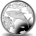 Британские Виргинские Острова 10 долларов 2016.Большая белая акула.Арт.60