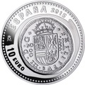Испания 10 евро 2015.400 лет монетному двору Мадрида серия Сокровища нумизматики (Монеты на монетах).Арт.60
