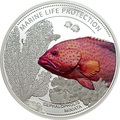 Палау 5 долларов 2016.Рыба Красный коралловый групер (Cephalopholis miniata) – Защита морской жизни.Арт.60