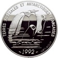 Франция 100 франков 1992.Пингвины – Французские Антарктические Территории.Арт.60