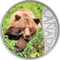 Канада 10 долларов 2017.Медведь Гризли – 150 лет Празднования Канады.Арт.60