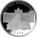 Латвия 1 лат 2009.Сова – Латвийский Университет.Арт.000157544461/60