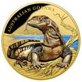 Ниуэ 100 долларов 2017 Ящерица Австралийский Варан Замечательные Рептилии (Niue $100 2017 Australian Goanna Remarkable Reptiles 1oz Gold Proof Coin).Арт.60