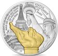 Франция 50 евро 2017 Статуя Свободы – Эйфелева башня.Арт.001915653966/60