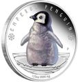 Тувалу 50 центов 2017 Детеныш Императорского пингвина.Арт.60
