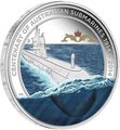 Австралия 1 доллар 2014 Подводная лодка – 100 лет создания подводного флота Австралии (Значок подводников).Арт.000261648172/60