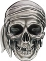 Палау 5 долларов 2017 Череп Пирата (Palau 5$ 2017 Pirate Skull).Арт.60