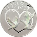 Токелау 5 долларов 2012 Мир и Любовь – Голуби (Peace and Love) Голограмма.Арт.60