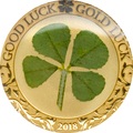Палау 1 доллар 2018 Клевер На удачу (Palau 1$ 2018 Good Luck 4-leaf clover).Арт.60