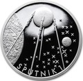 Ниуэ 1 доллар 2017 Спутник 1 – Век полетов (Самолет Дирижабль Спутник) Niue 1 dollar 2017 Century of flight Launch of Sputnik 1.Арт.60