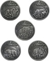   51000  2017      () Burkina Faso 51000 francs 2017 African Rhinos  the Spirit of Africa Set..60