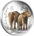 Ниуэ 2 доллара 2015 Слоны Фен-Шуй (Niue 2$ 2015 Elephant Feng Shui).Арт.000533549621/60