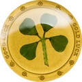 Палау 1 доллар 2014 Клевер На удачу (Palau 1$ 2014 Good Luck 4-leaf clover).Арт.60