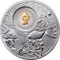 Ниуэ 2 доллара 2013 Золотая Рыбка Монеты на Удачу (Niue 2$ 2013 Lucky Coin Gold Fish).Арт.000330349057/60