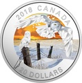 Канада 20 долларов 2018 Белая Сова Геометрическая Фауна (Canada 20C$ 2018 Geometric Fauna Snowy Owls).Арт.60