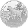 Канада 20 долларов 2018 Волк (Canada 20$ 2018 Paw Prints on the Edge Wolf).Арт.60
