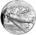 Ниуэ 1 доллар 2017 Истребитель Бумеранг Авиация (Niue 2017 $1 CAC Boomerang Fighter Plane Ultra High Relief).Арт.60