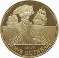 Тристан-да-Кунья 1 гинея 2008 Нельсон Корабль (Tristan da Cunha 1 guinea 2008 Lord Nelson Ship Gold Proof).Арт.K0,55G