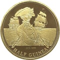 Тристан-да-Кунья 0,5 гинеи 2008 Нельсон Корабль (Tristan da Cunha half guinea 2008 Lord Nelson Ship Gold Proof).Арт.K0,275G