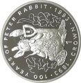 Гибралтар 1 крона 1993 Питер Раббит Кролик 100 лет Кролику Питеру Раббиту (Gibraltar 1Cr 1993 Peter Rabbit 100 Years of Peter Rabbit 1oz Silver Proof).Арт.000067617896/64