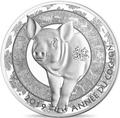 Франция 10 евро 2019 Год Свиньи Лунный календарь (France 10E 2019 Year of the Pig Lunar).Арт.69
