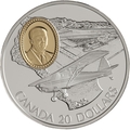  20  1995  80   ()   (Canada 20$ 1995 Fleet 80 Canuck J. Omer (Bob) Noury Aviation Series 1oz Silver Coin)..68